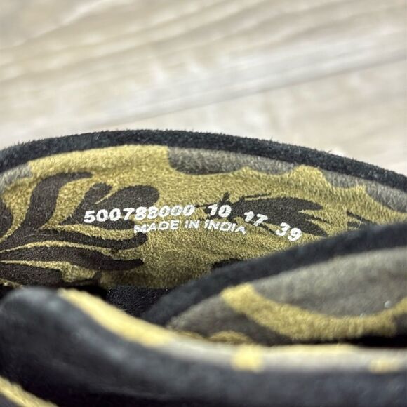 Fly London Yebi Black Suede Women’s Size 8.5/EU 39 Wrap Wedge Ankle Bootie - Picture 6 of 11